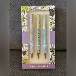 Lug Pens 3-Pack - Scribble - Gardenia Green